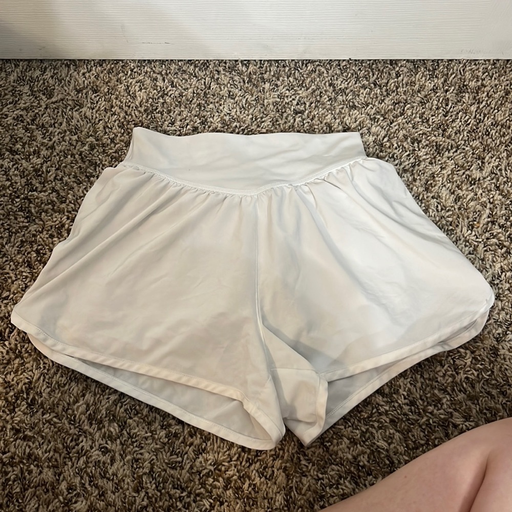 Aerie White Athletic Shorts